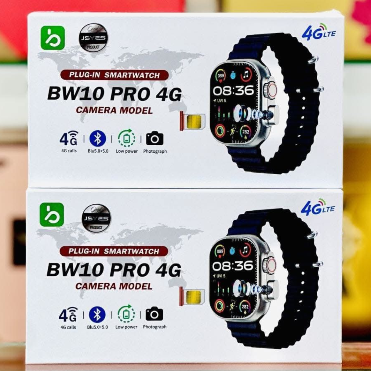 BW10 Pro 4G Smartwatch with HD Display, SIM Support, Hidden Camera, and Fitness Tracking