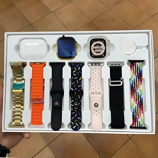 I20 Ultra Max Smartwatch 10-in-1 with 2.3” Screen, AirPods, 7 Straps Included | For Android & iPhone