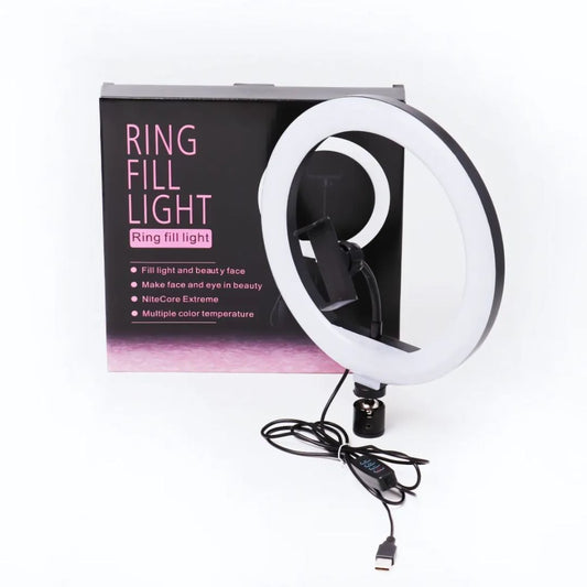 LED Ring Light 26CM – RGB Dimmable Ring Light with Phone Holder & Remote | Ideal for YouTube, TikTok & Live Streaming