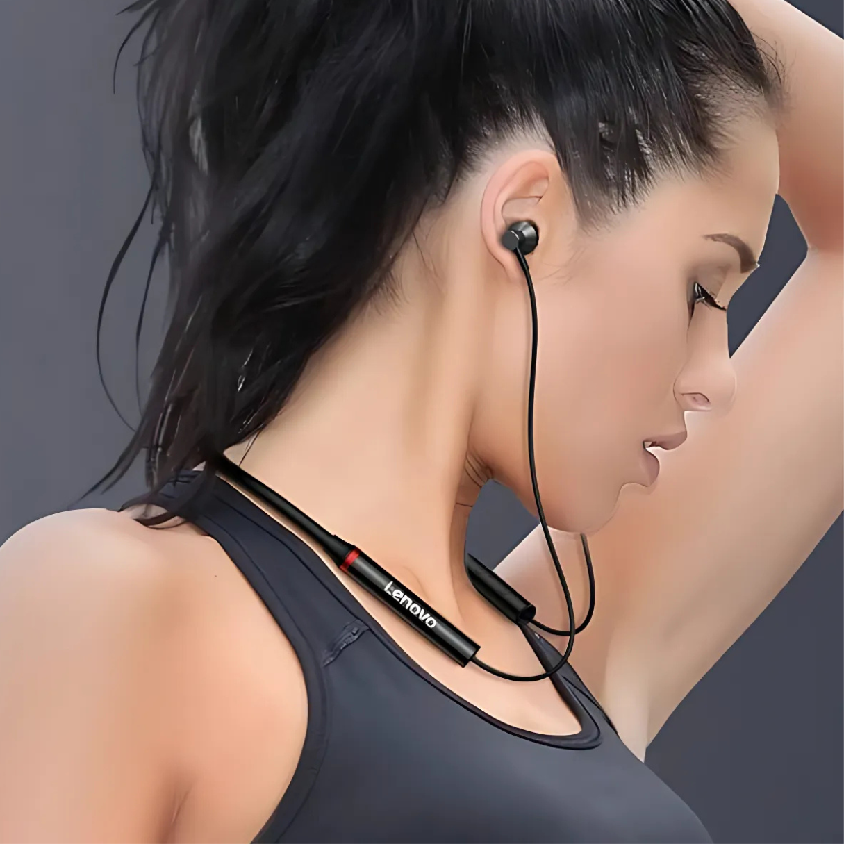 Lenovo HE05X 2 Bluetooth 5.3 Neckband Earphones – Magnetic, HiFi Bass, Waterproof, Noise-Cancelling