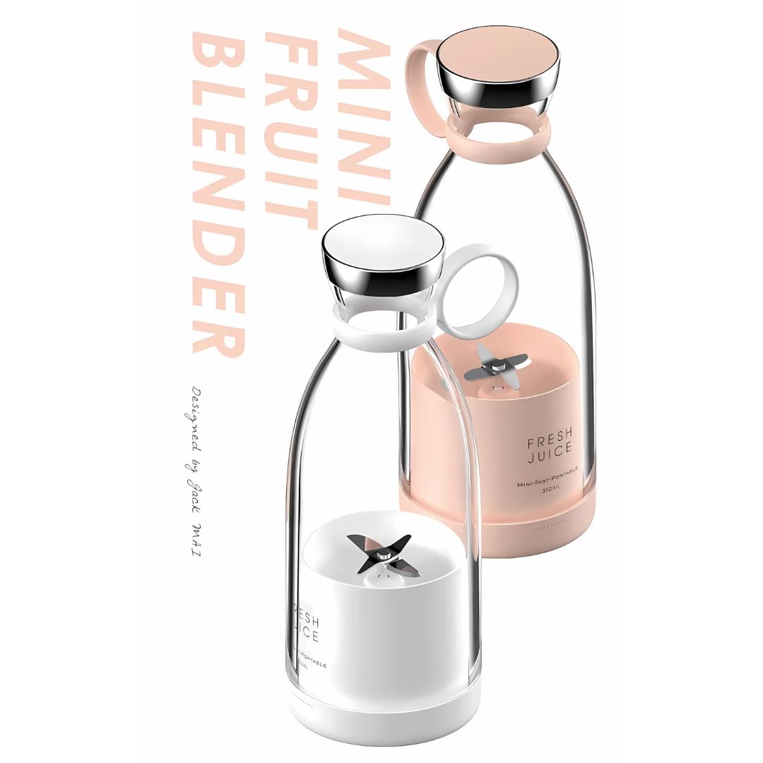 Portable USB Electric Fruit Juicer Blender – Rechargeable Mini Smoothie Maker 420ml