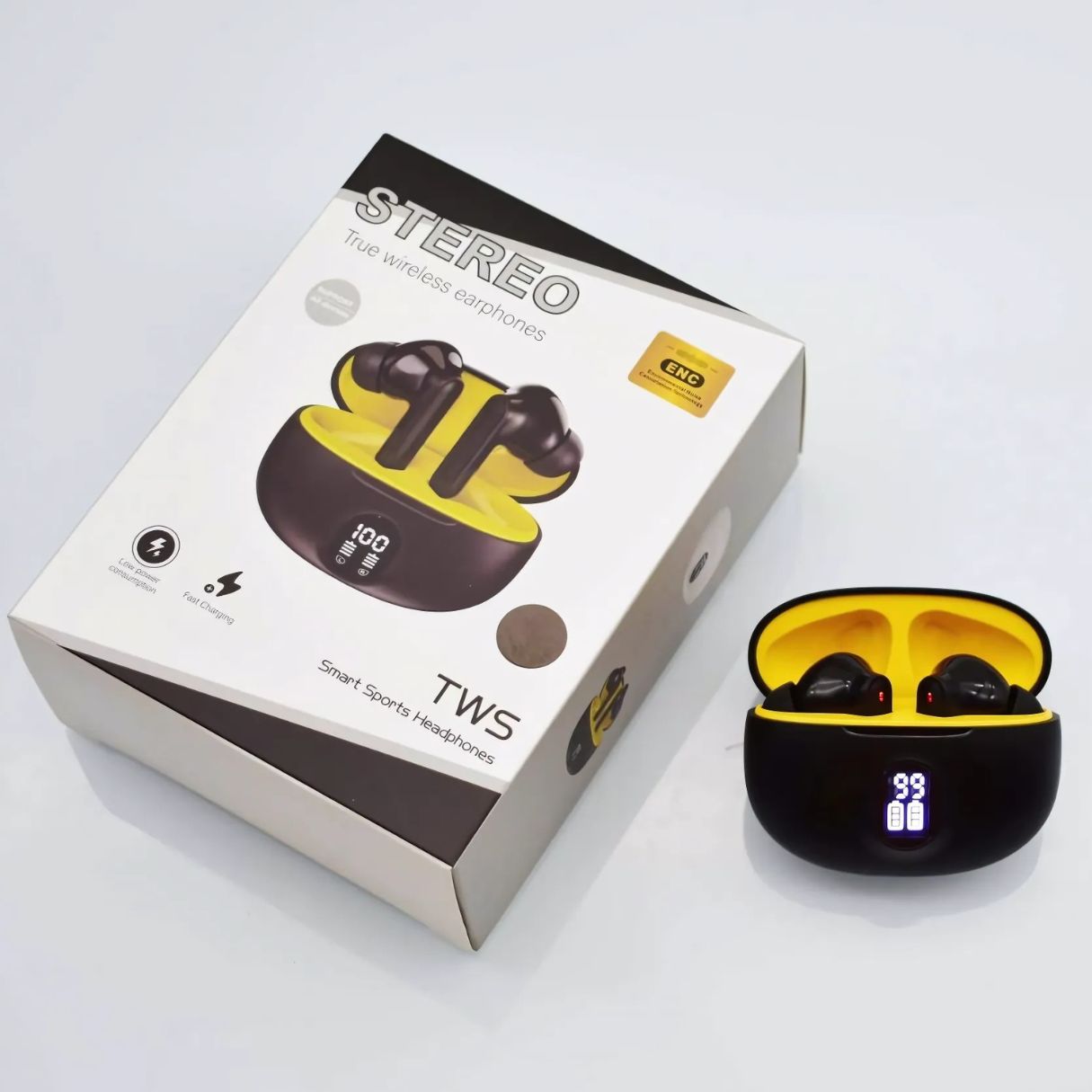 M04 Wireless Earbuds 895B – Bluetooth 5.3 | LED Battery Display | Type-C Fast Charging | Immersive Sound